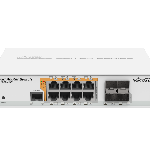 خرید و قیمت روتر سوئیچ CRS112-8P-4S-IN میکروتیک
